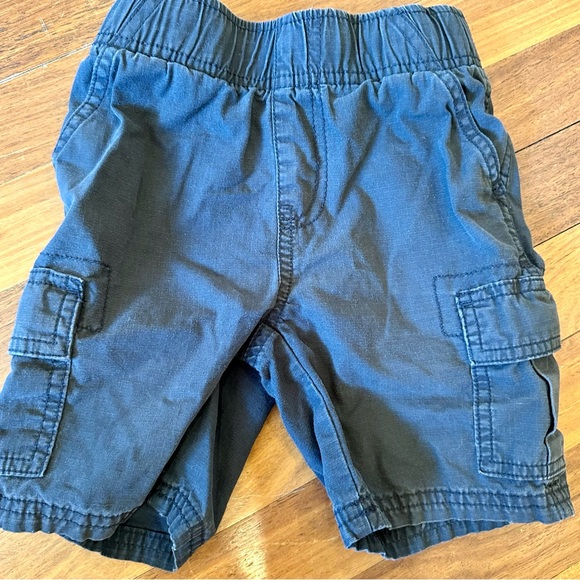 Kids Cargo Shorts Set - Blue, Gray, and Tan 4 - Picture 4 of 4